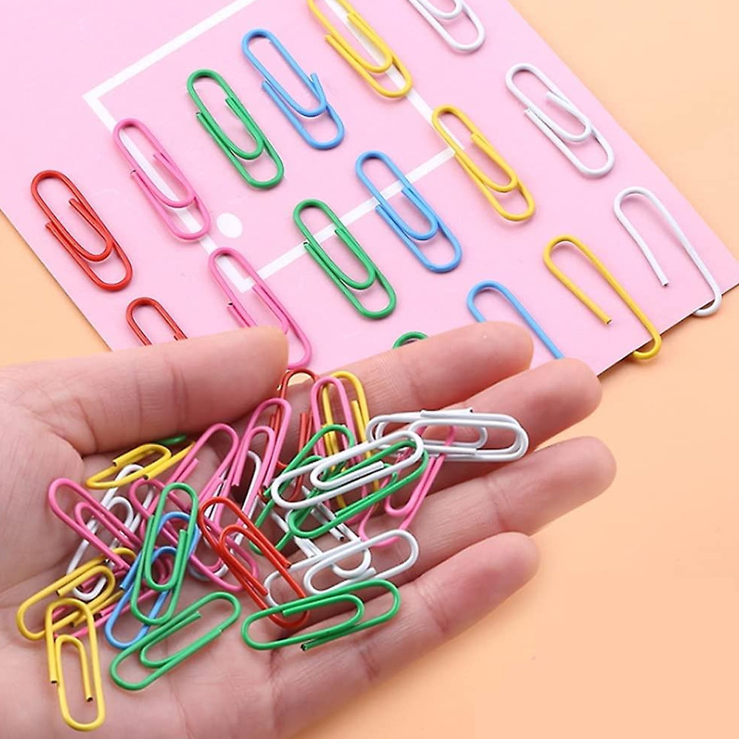 8859 MultiPurpose Assorted Color Coated Paper Clips, Assorted Sizes, Durable & Rustproof, Colored Paper Clips for Paperwork, DIY Work, classify Documents, Bookmark, Snacks Bag Clips, Suitable for Home, School, Office (Approx 28 Pcs) 8859 MultiPurpose Assorted Color Coated Paper Clips, Assorted Sizes, Durable & Rustproof, Colored Paper Clips for Paperwork, DIY Work, classify Documents, Bookmark, Snacks Bag Clips, Suitable for Home, School, Office (Approx 28 Pcs)